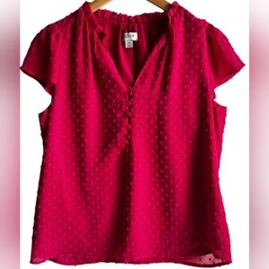 J. Crew Women's Pink Textured Top